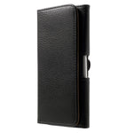 Black for Samsung Galaxy Note 8 / iPhone 8 Plus / 7 Plus Leather Holster Pouch Litchi Texture, Size: 15.8 x 8.5 x 1.8cm