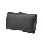 Ægte læder bæltehylster taske til iPhone 11 Pro / X 5,8 tommer / Samsung Galaxy S9 S8 Etc, Størrelse: 14,5 x 7,5 x 1,6 cm