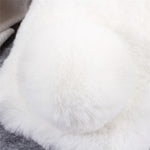 Rabbit Shape Fluffy Fur Coated Rhinestone TPU Cell Phone Case for Samsung Galaxy A6 (2018)