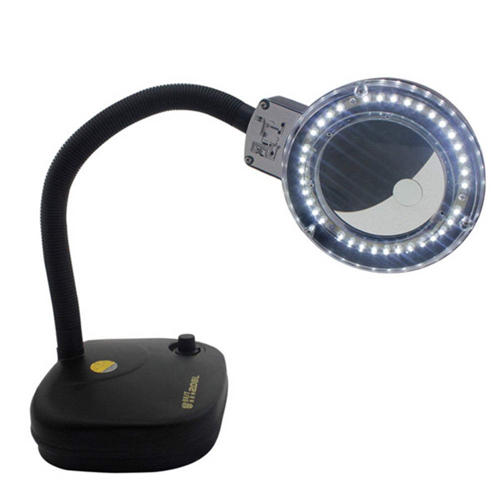 BEST BST-208L Adjustable Brightness 2.7W LED Lamp 2X/10X Magnifying Glass
