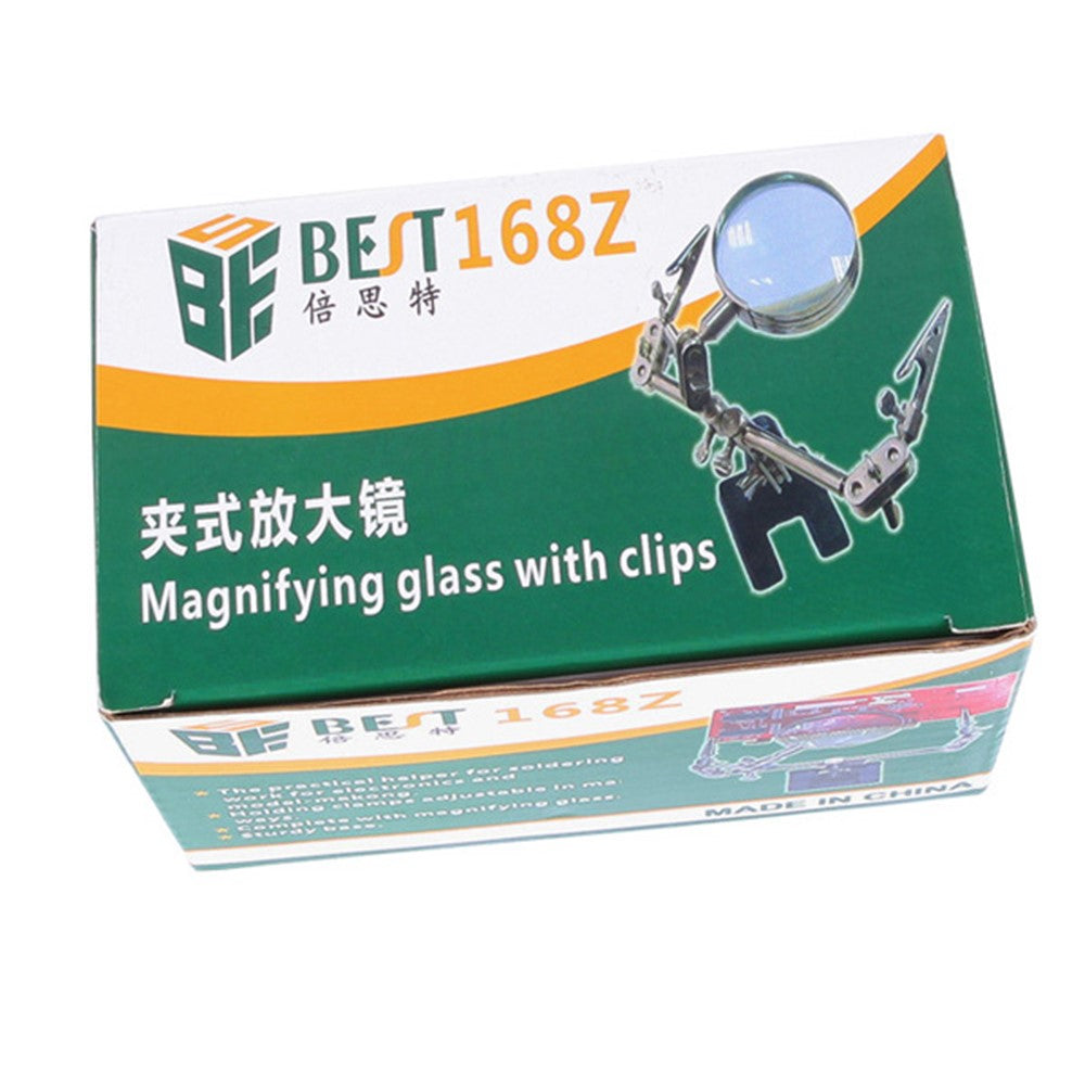BEST BST-268Z 5X Electronic Maintenance Fixed Magnifying Glass with Clips