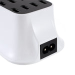 YC-CDA19 CE/RoHS/FCC Dockingstation Flere USB 8-ports oplader Desktopopladerhub LED-skærm
