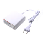 6 USB Ports Charger with Digital Display 30W Total 5V/6A Output