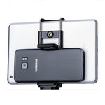 AT779 Universal Cell Phone Tablet Tripod Mount Vertical Bracket Holder Adapter Clamp with 1/4 Screw Hole