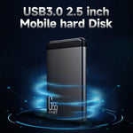 EAGET G55 1 TB 2,5 tommer bærbar ekstern harddisk USB 3.0 HDD-lagerdrev med 110 MB/s læsehastighed