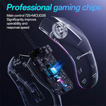 YESIDO KB20 USB Wired Gaming Mouse 7200DPI RGB Light Computer Laptop Mice