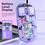 Rechargeable Computer Mouse Wireless Dual-Mode Mouse for Gaming Office Work