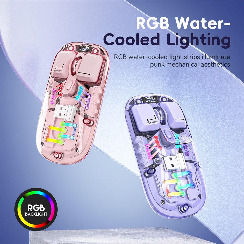 Rechargeable Computer Mouse Wireless Dual-Mode Mouse for Gaming Office Work