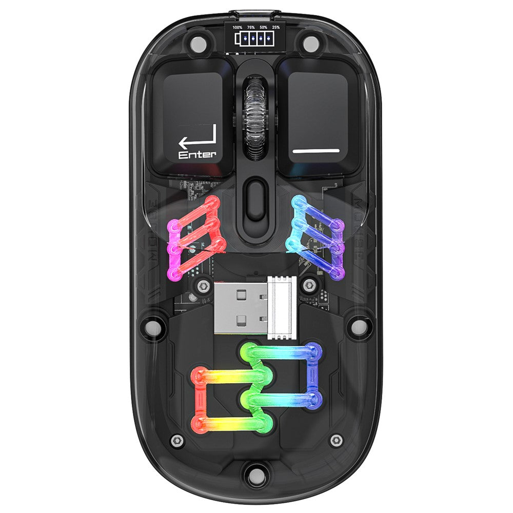Rechargeable Computer Mouse Wireless Dual-Mode Mouse for Gaming Office Work