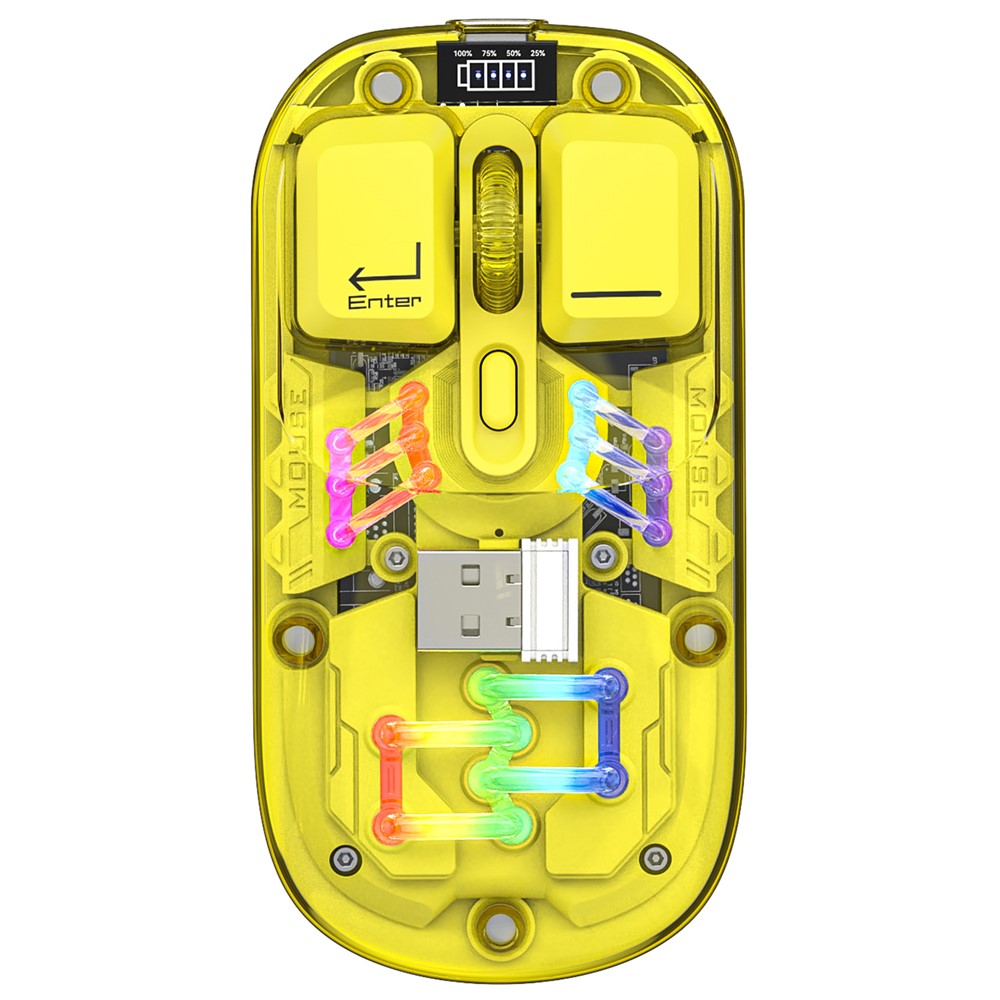 Rechargeable Computer Mouse Wireless Dual-Mode Mouse for Gaming Office Work