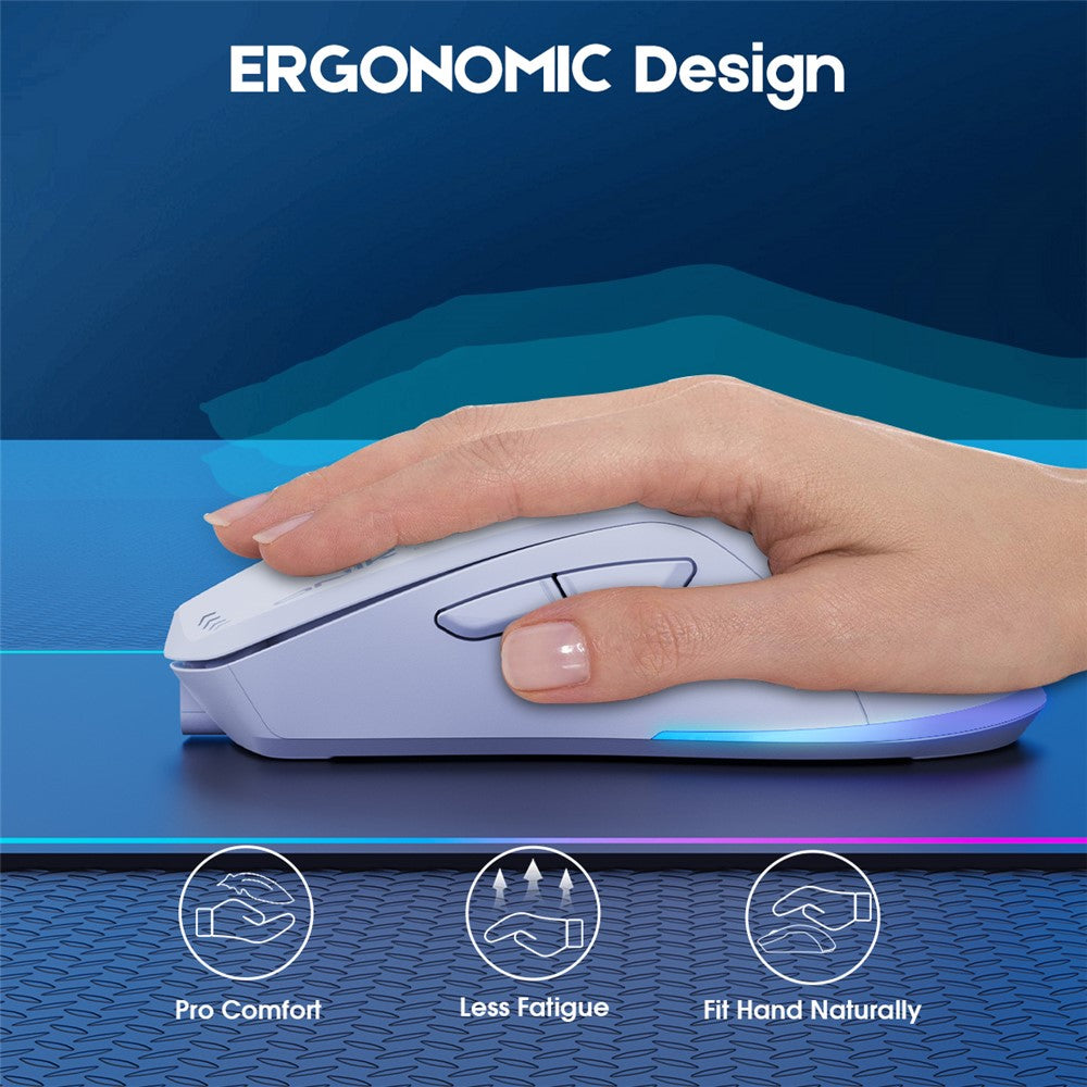 ONIKUMA CW917 Kablet / 2.4G Trådløs Dual Mode Gaming Mus Ergonomisk Computer Bærbar Mus