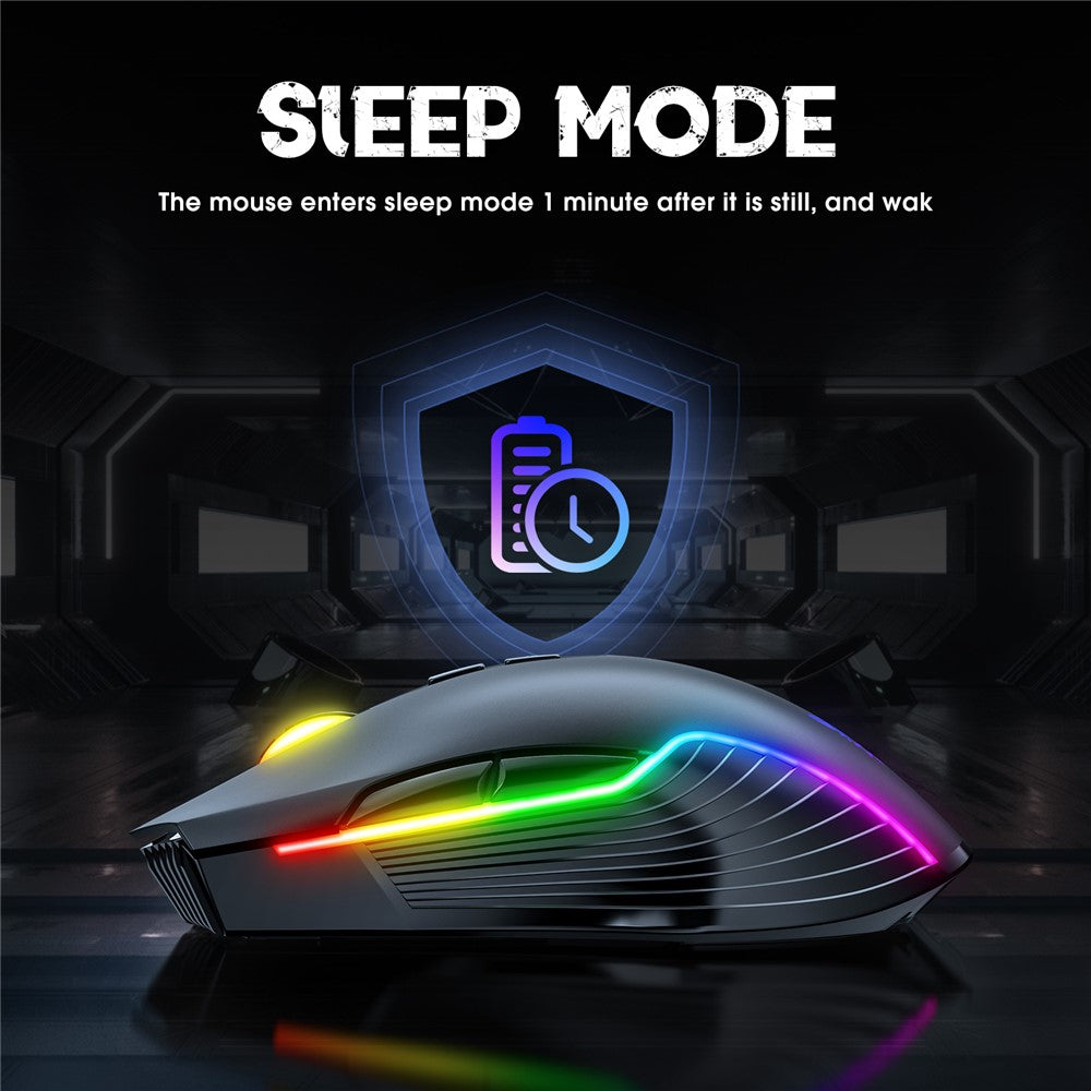 ONIKUMA CW905 Rechargeable 2.4G Wireless Gaming Mouse RGB Light Computer Mice
