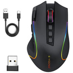 E-YOOSO X11 USB Wired+2.4G Wireless Gaming Mouse Ergonomic Design for Mac / PC / Laptop