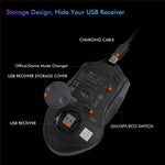 E-YOOSO X11 USB Wired+2.4G Wireless Gaming Mouse Ergonomic Design for Mac / PC / Laptop