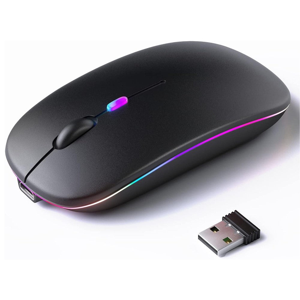 M105D Bluetooth-kompatibel / 2.4G Trådløs Mus Lydløs Baggrundsbelyst Computer Laptop Mus