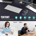 M105D Bluetooth-kompatibel / 2.4G Trådløs Mus Lydløs Baggrundsbelyst Computer Laptop Mus