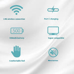 501 Bluetooth-compatible / 2.4G Wireless Mouse Transparent Design Computer Laptop Tablet Mute Mice