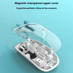 501 Bluetooth-compatible / 2.4G Wireless Mouse Transparent Design Computer Laptop Tablet Mute Mice