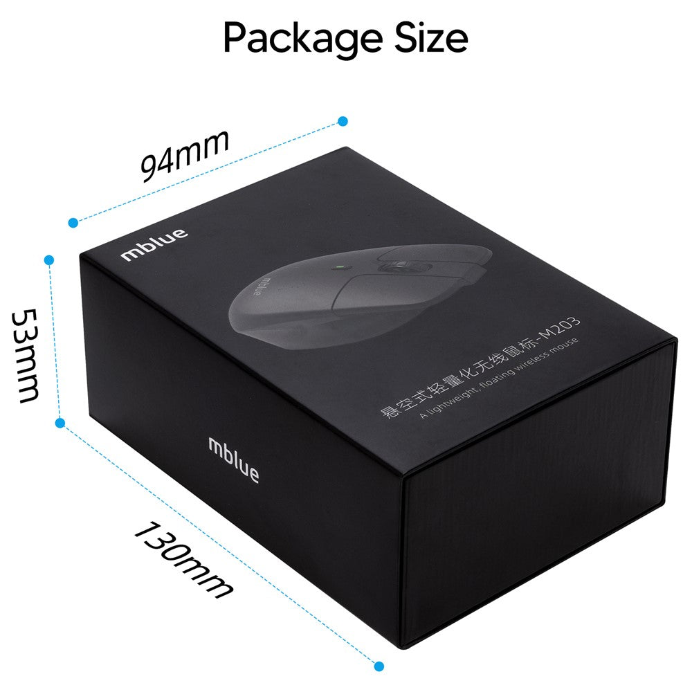 MBLUE M203 Rechargeable 2.4G Wireless Mouse Ergonomic Home Office Mute Mice