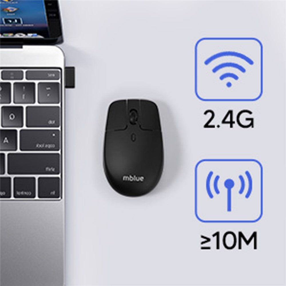 MBLUE M203 Rechargeable 2.4G Wireless Mouse Ergonomic Home Office Mute Mice