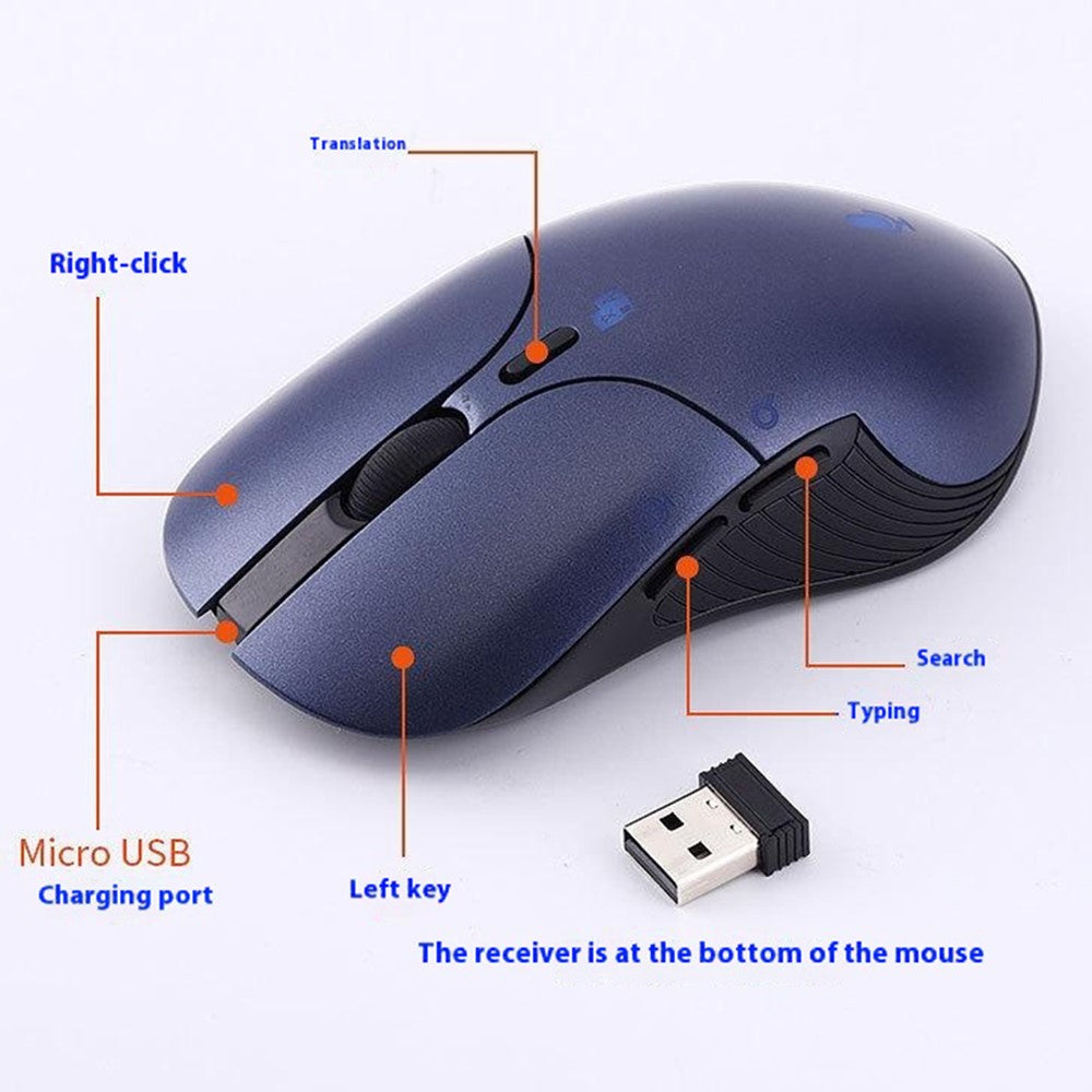 HYW-79 Smart Voice Mouse Business Office Translation Rechargeable Silent Wireless Mouse