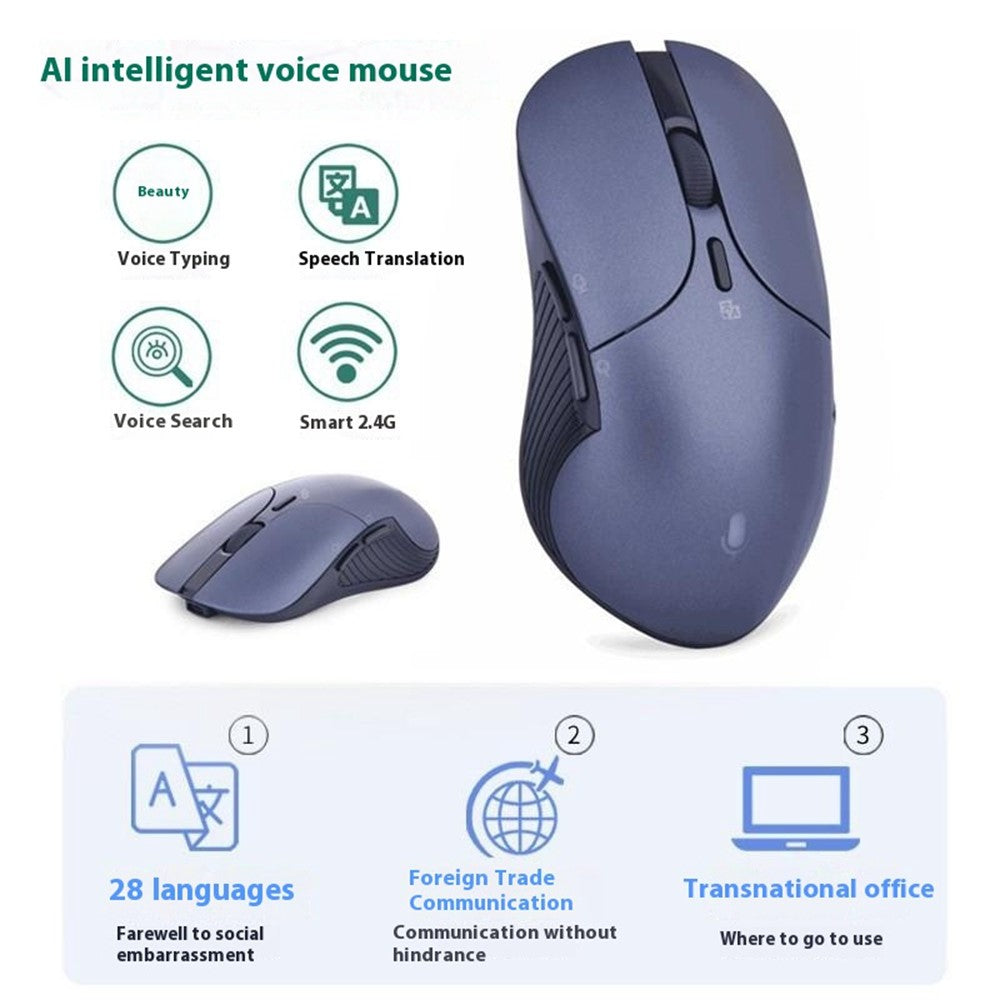HYW-79 Smart Voice Mouse Business Office Translation Rechargeable Silent Wireless Mouse