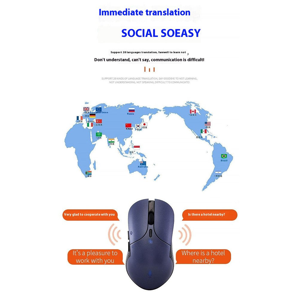 HYW-79 Smart Voice Mouse Business Office Translation Rechargeable Silent Wireless Mouse
