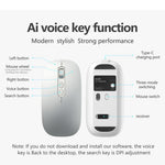 M108 AI Smart Voice Mouse 10m Wireless Rechargeable 5-Key Mouse for Windows Mac