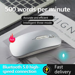 M108 AI Smart Voice Mouse 10m Wireless Rechargeable 5-Key Mouse for Windows Mac