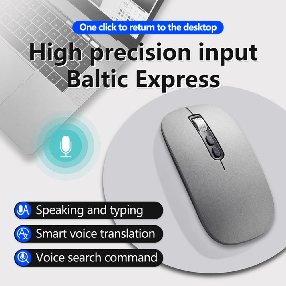 M108 AI Smart Voice Mouse 10m Wireless Rechargeable 5-Key Mouse for Windows Mac