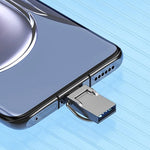 128GB Type-C / USB 2-in-1 Metal Flash Drive Tablet Phone Computer Storage U-Disk with Ring