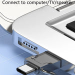 128GB Type-C / USB 2-in-1 Metal Flash Drive Tablet Phone Computer Storage U-Disk with Ring