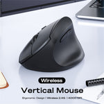 MBLUE M206PRO 2.4G Trådløs Mus 5 DPI Justerbar 6 Knapper Ergonomisk Vertikal Mus