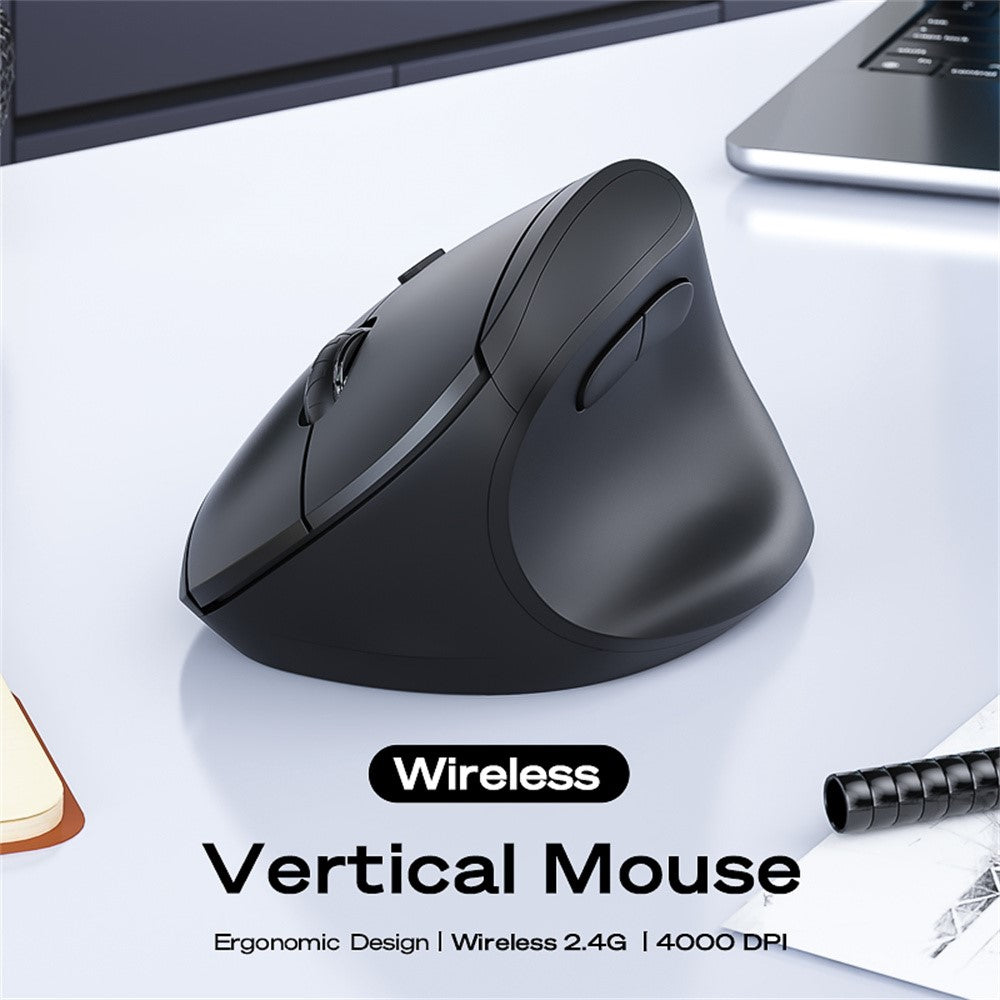 MBLUE M206PRO 2.4G Trådløs Mus 5 DPI Justerbar 6 Knapper Ergonomisk Vertikal Mus