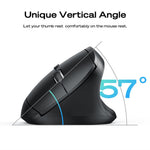 MBLUE M206PRO 2.4G Trådløs Mus 5 DPI Justerbar 6 Knapper Ergonomisk Vertikal Mus