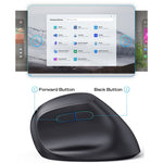 MBLUE M206PRO 2.4G Trådløs Mus 5 DPI Justerbar 6 Knapper Ergonomisk Vertikal Mus