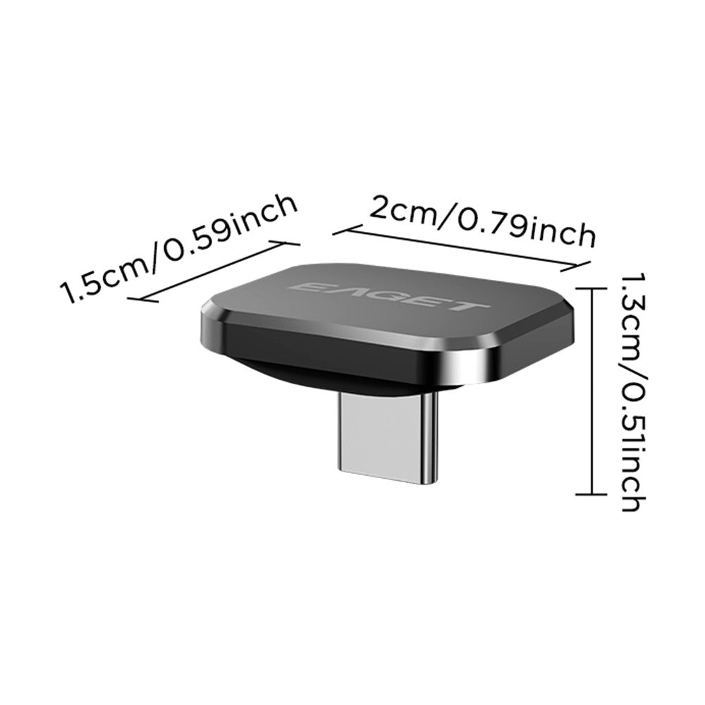 EAGET U8C 16GB Type C Car U Disk Ultra Mini USB 2.0 Flash Disk High Speed Data Transfer Thumb Drive