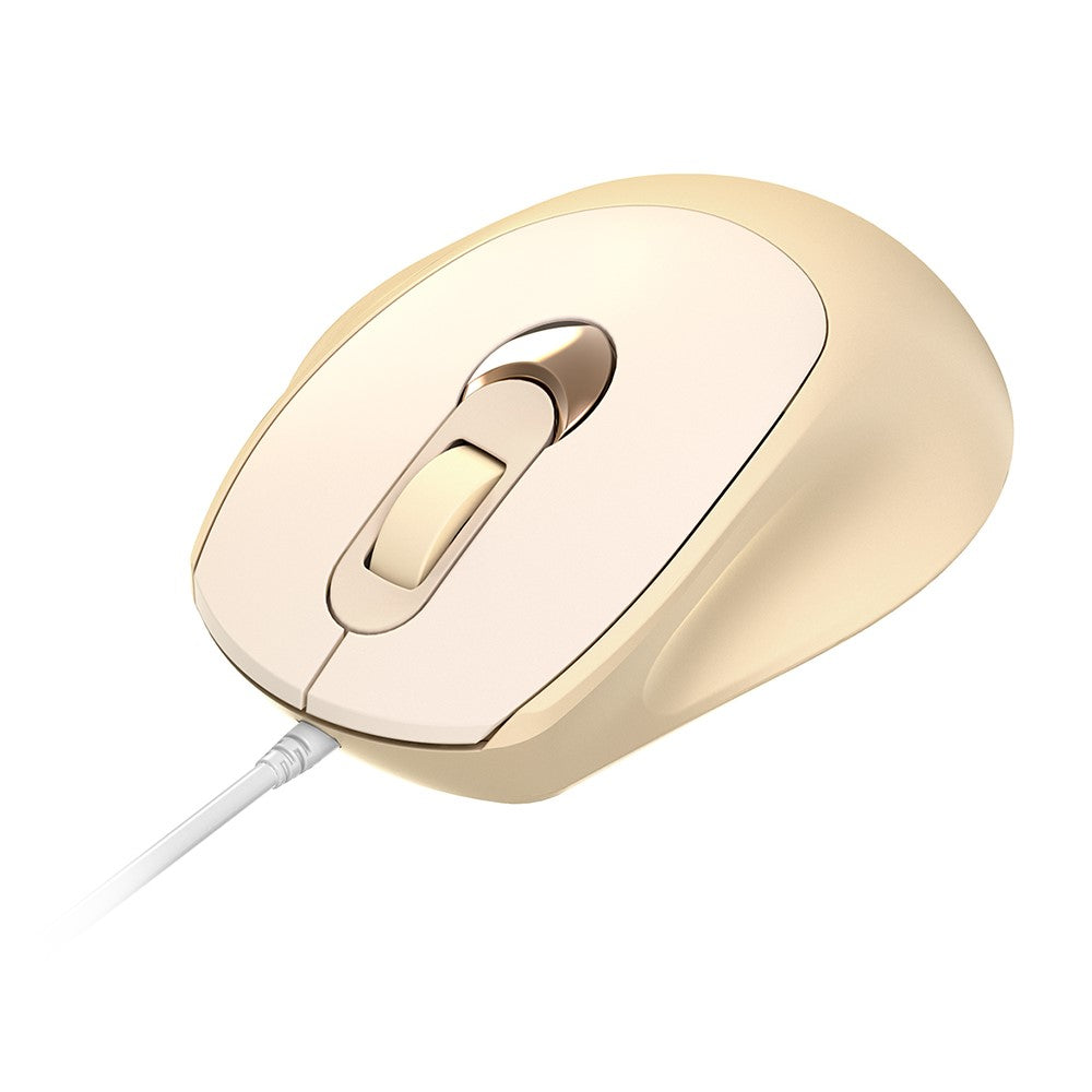 V2 Business Office Wired Mouse 4D Buttons Silent Click Adjustable DPI Ergonomic Design