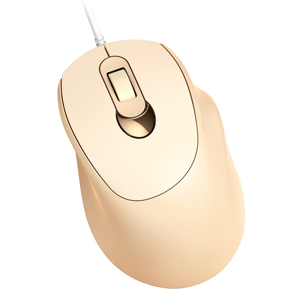V2 Business Office Wired Mouse 4D Buttons Silent Click Adjustable DPI Ergonomic Design