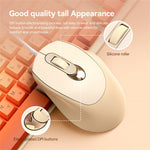 V2 Business Office Wired Mouse 4D Buttons Silent Click Adjustable DPI Ergonomic Design