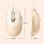 V2 Business Office Wired Mouse 4D Buttons Silent Click Adjustable DPI Ergonomic Design