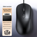 T-WOLF G580 Wired Mouse Ergonomic Design Office Mouse with 3D Anti-Slip Grille Roller 1000-1600 DPI