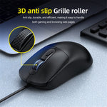 T-WOLF G580 Wired Mouse Ergonomic Design Office Mouse with 3D Anti-Slip Grille Roller 1000-1600 DPI