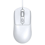 T-WOLF G580 Wired Mouse Ergonomic Design Office Mouse with 3D Anti-Slip Grille Roller 1000-1600 DPI