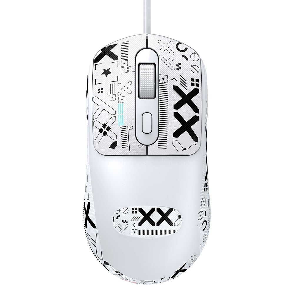 T-WOLF G580 Wired Mouse with Anti-Slip Sticker Ergonomic Design Office Mouse Support 1000-1600 DPI