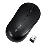 T-WOLF Q18 Wireless Mouse Ergonomic Design 2.4G Connectivity Auto Sleep for Office / Home Use