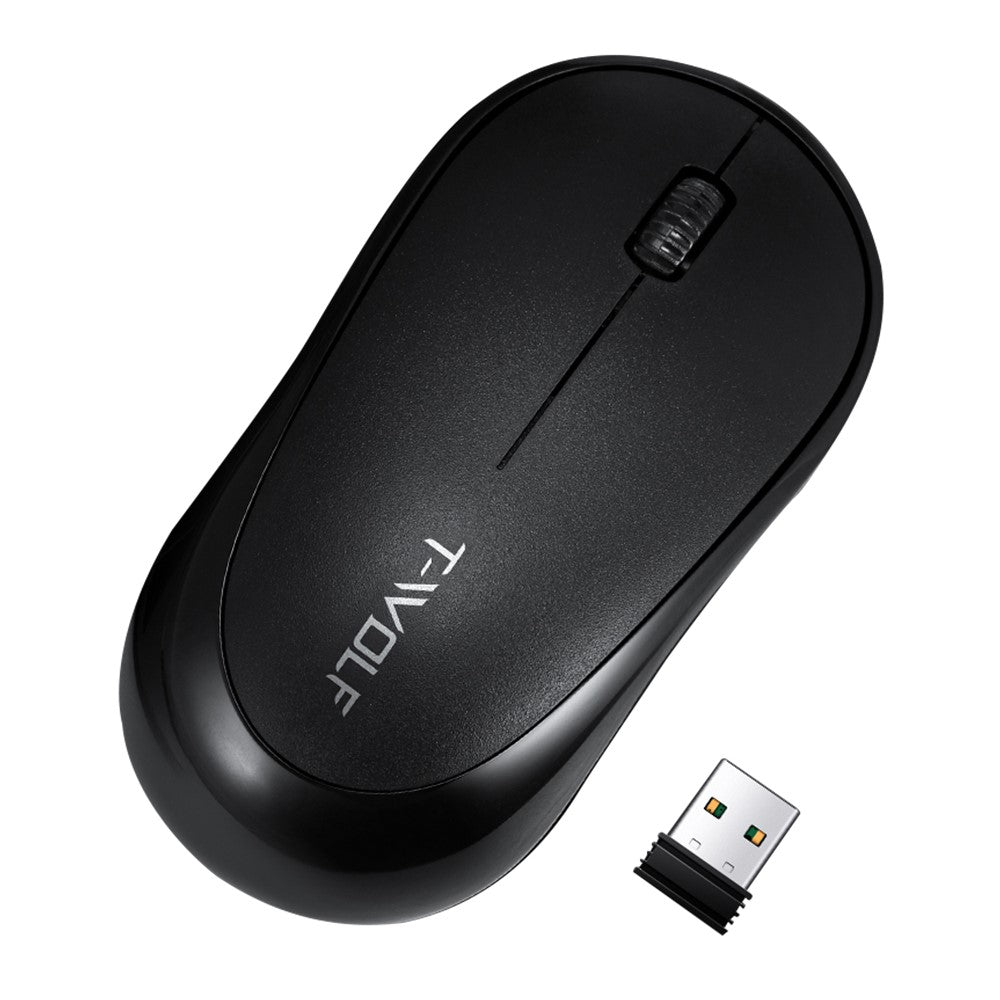 T-WOLF Q18 Wireless Mouse Ergonomic Design 2.4G Connectivity Auto Sleep for Office / Home Use