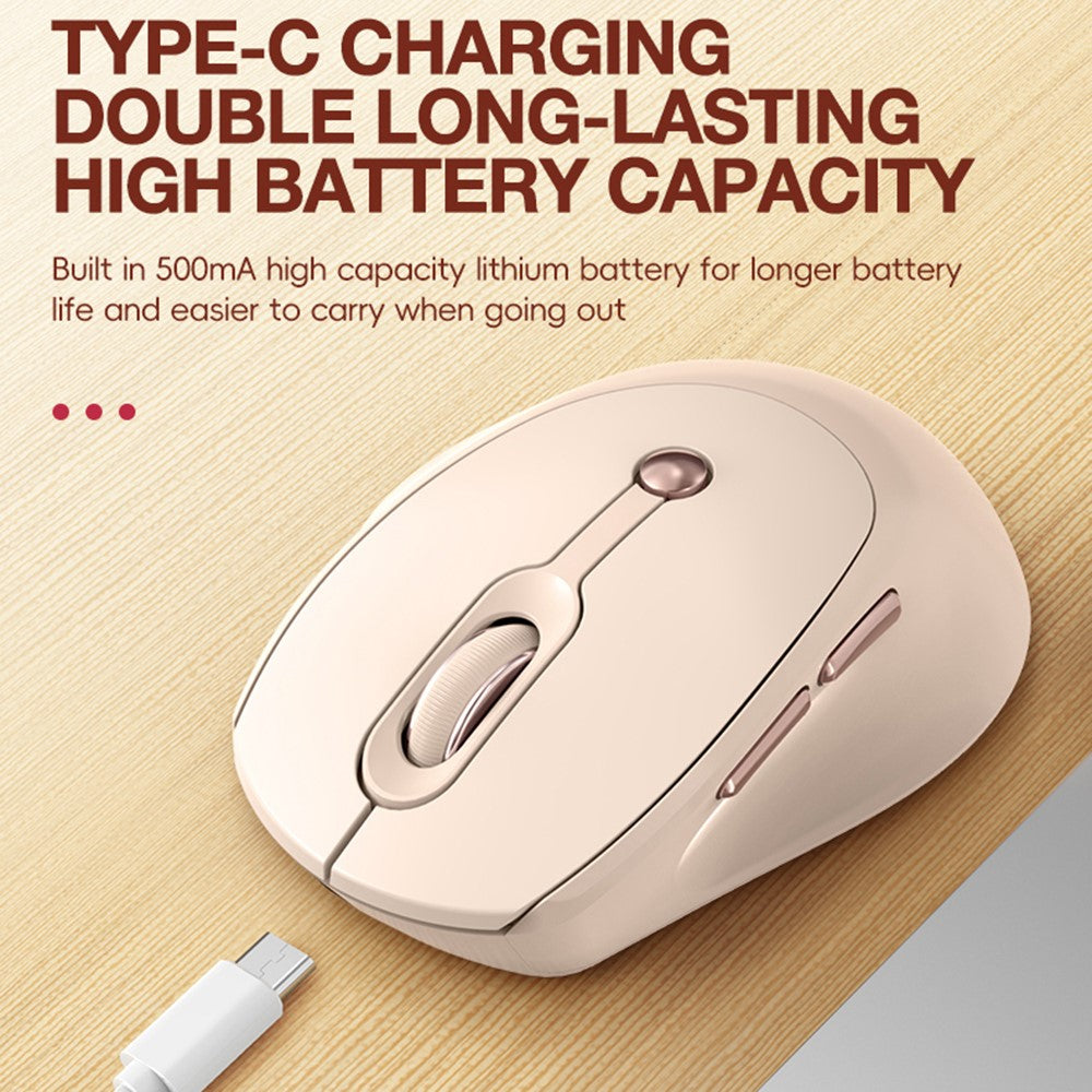 T-WOLF Q7 2.4G Wireless Mouse 3-Level DPI Adjustable Optical Sensor 6 Buttons for Home / Office Use