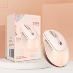 T-WOLF Q7 2.4G Wireless Mouse 3-Level DPI Adjustable Optical Sensor 6 Buttons for Home / Office Use
