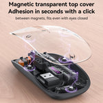YESIDO KB29 Transparent Mouse 800 / 1200 / 1600 DPI 2.4G + Bluetooth-Compatible Dual Mode Wireless Mice